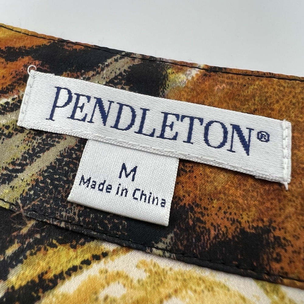 Pendleton 100% Silk Abstract Floral Top Jacket Medium Lightweight Designer NWT - Picture 6 of 9